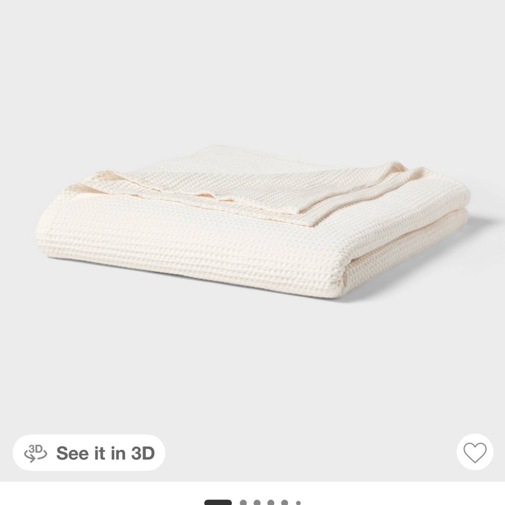 Threshold Elegant Cream tencel Lovell Waffle weave Blanket-king